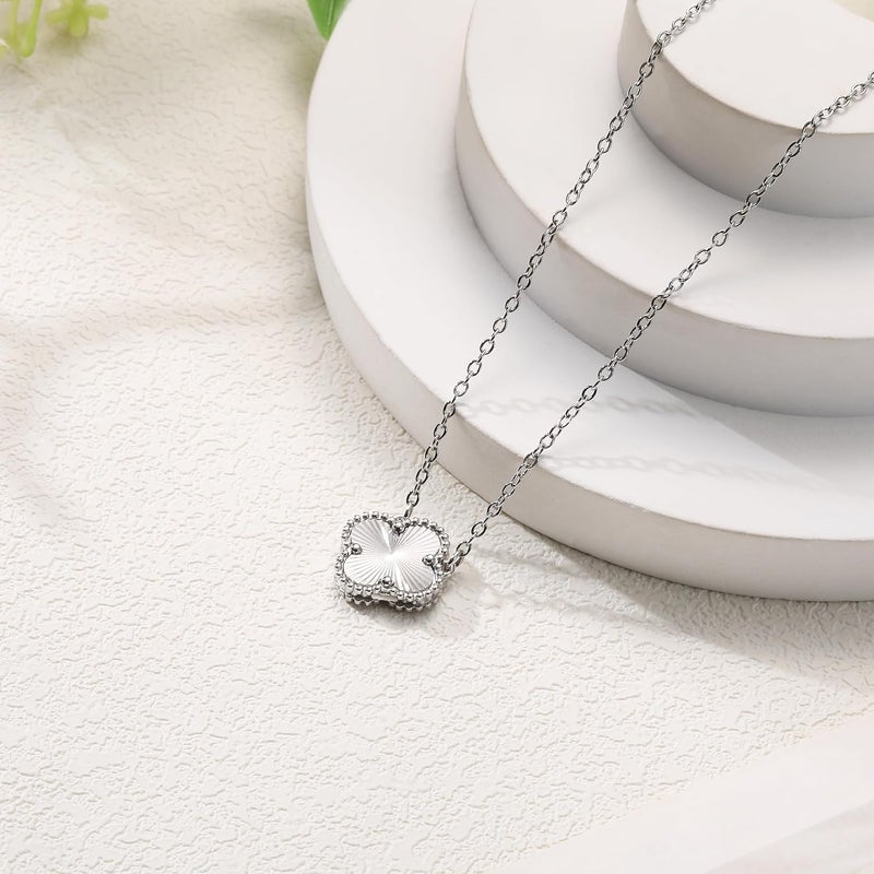 AIPPK Clover Pendant Necklace for Women 18K Gold Plated Four Leaf Clover Necklaces Lucky Simple Jewelry Gifts for Women - Image 3